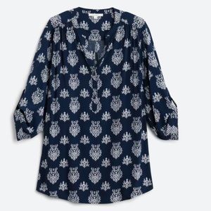 Stitch Fix Fun2Fun Navy and White Shirt